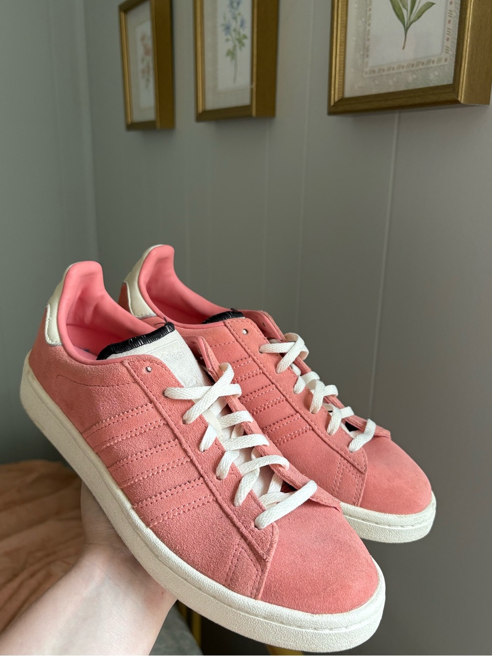 Adidas Campus Pink Suede Sneakers
